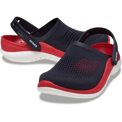 Crocs Sandale LiteRide 360 Clog (supermiękkie, lekkie) granatowo/czerwone - 1 para